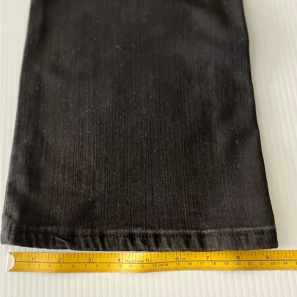 Black jeans with rhinestone fringe pockets NWT size 10 - Picture 10 of 12